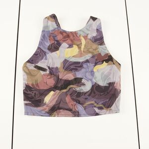 Athleta Conscious Crop Bra Vivid Stroke Purple Womens Sz XS